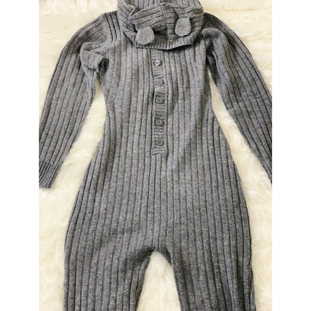 Fashion Nova Cutie Hooded Jumpsuit with Ears
